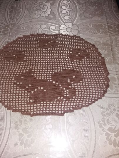 Tischdeckchen rund Eichhörnchen