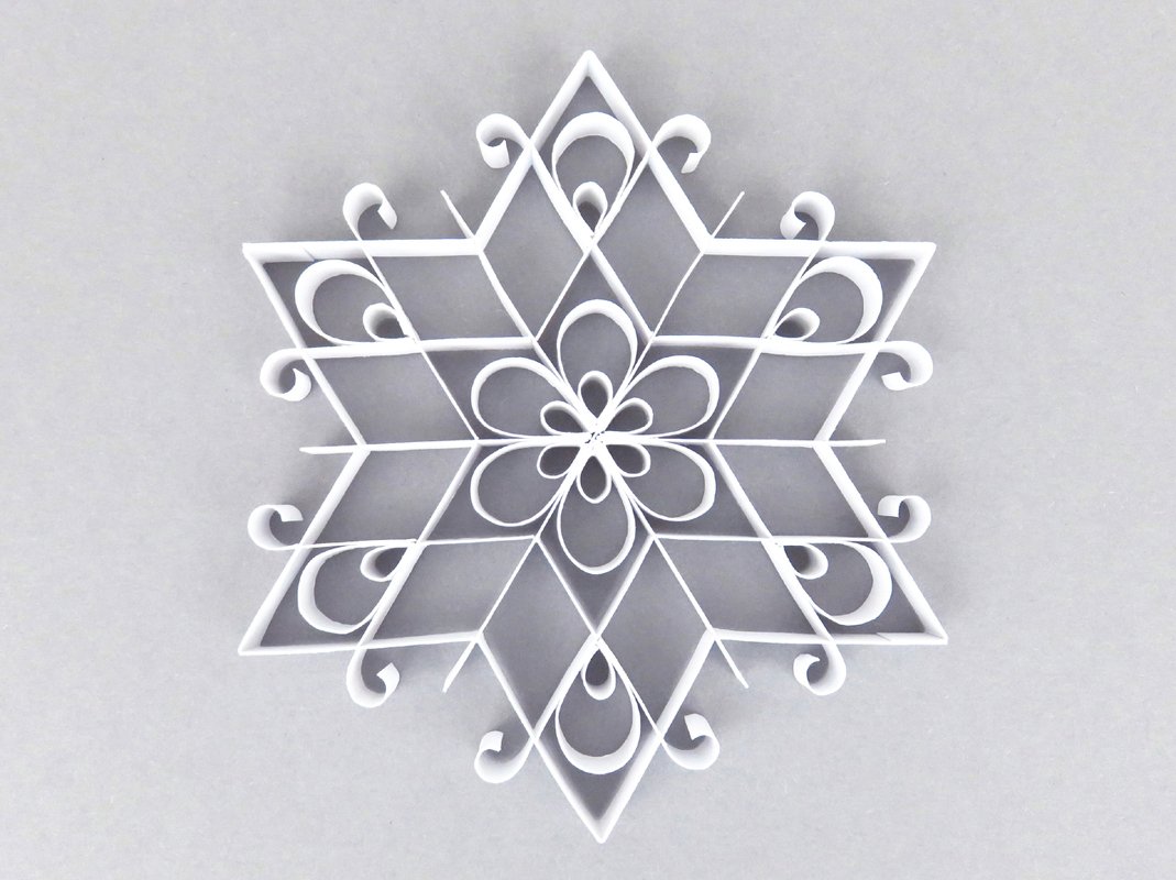 Steck-Schneeflocken – Bastelanleitung und Vorlagen