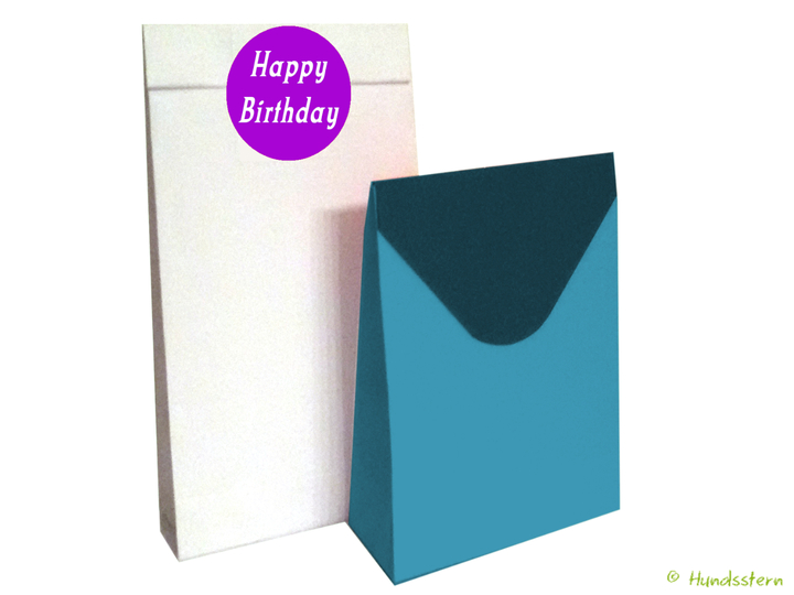 Geschenktüte aus 1 Blatt Papier DIN A5 / ½ US Letter