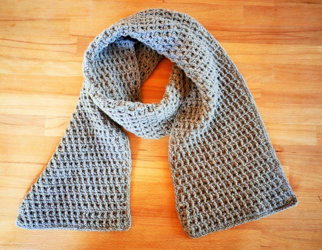 Häkelanleitung Schal „Henry“ – Reliefmaschen für Anfänger &amp; Fortgeschritten