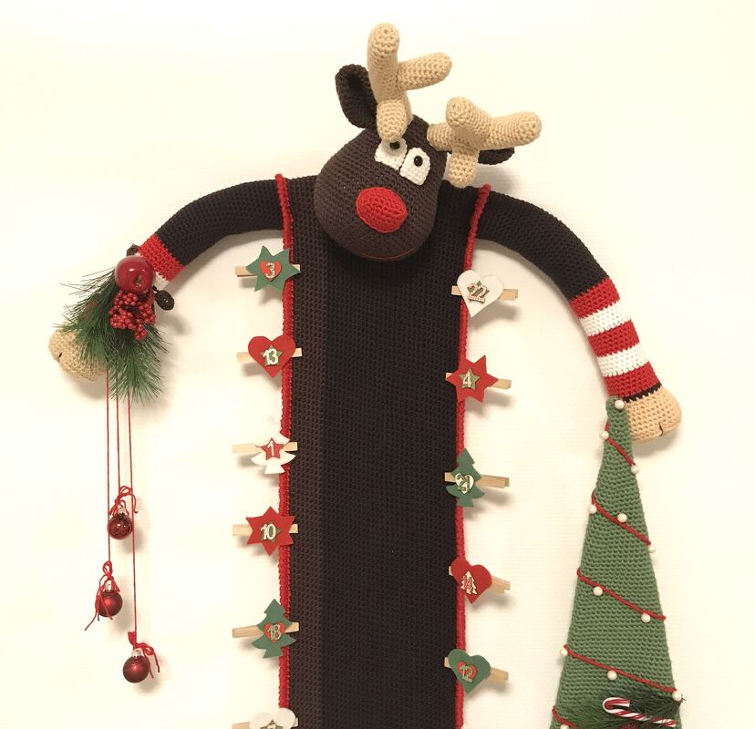 Häkelanleitung Kuschelschnuffelbande Adventskalender Rentier Knut - Bild 3
