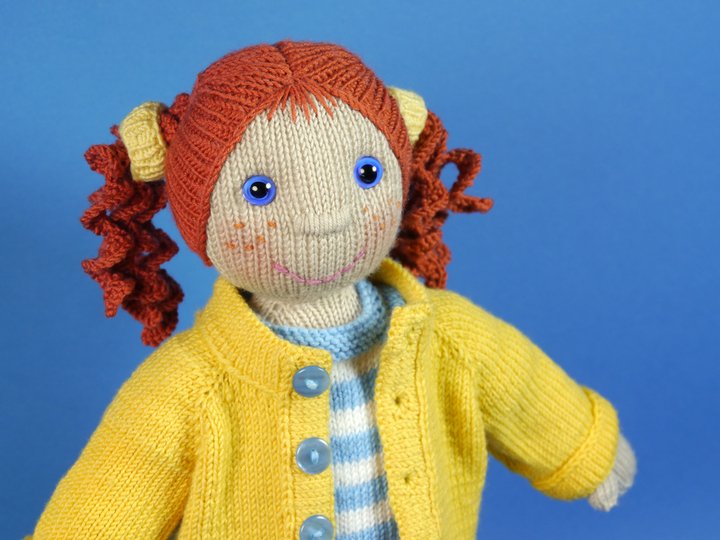 Herbst-Anni, Set Puppe + Kleidung, Strickanleitung