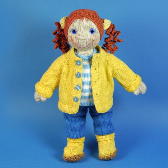 Herbst-Anni, Set Puppe + Kleidung, Strickanleitung