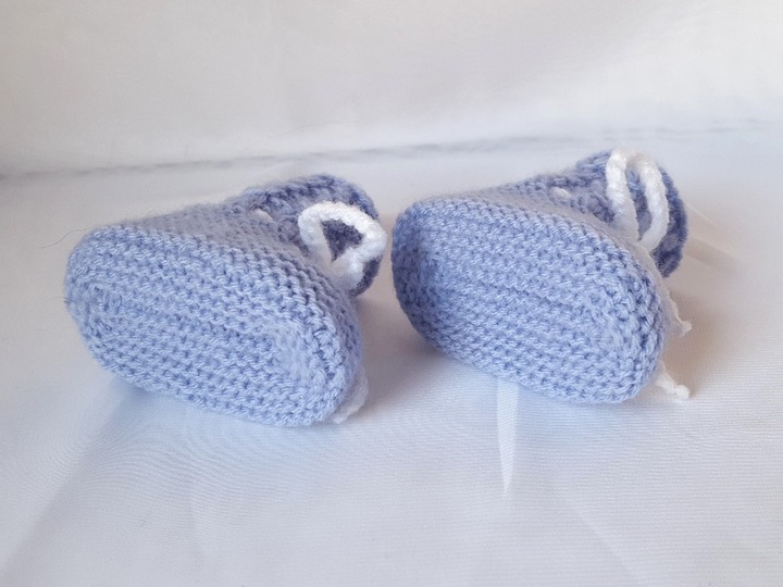 Strickanleitung Babyschuhe, Baby-Booties, Sohlenlänge 9 bzw. 10 cm