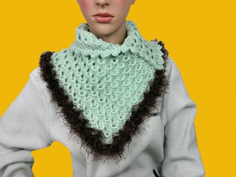 Häkelanleitung - Schalkragen - Relief