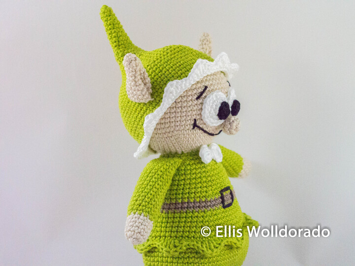 Weihnachts-Elf Helmut, Häkelanleitung