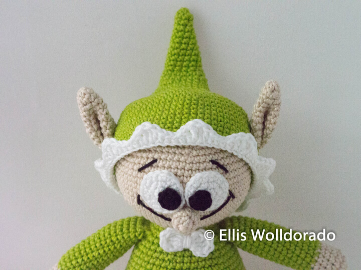 Weihnachts-Elf Helmut, Häkelanleitung