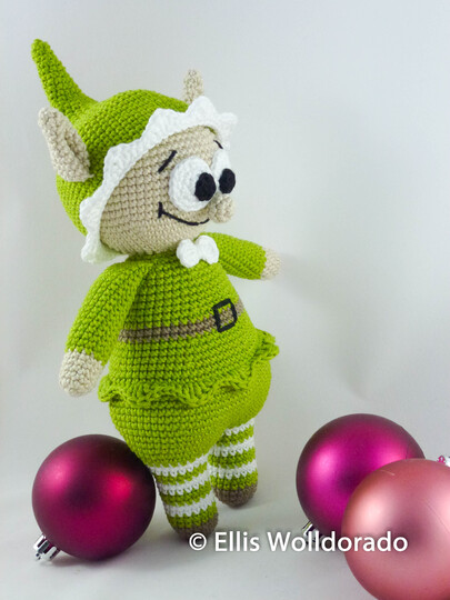 Weihnachts-Elf Helmut, Häkelanleitung