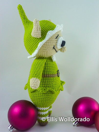 Weihnachts-Elf Helmut, Häkelanleitung