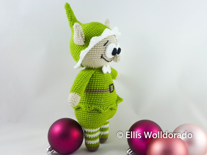 Weihnachts-Elf Helmut, Häkelanleitung