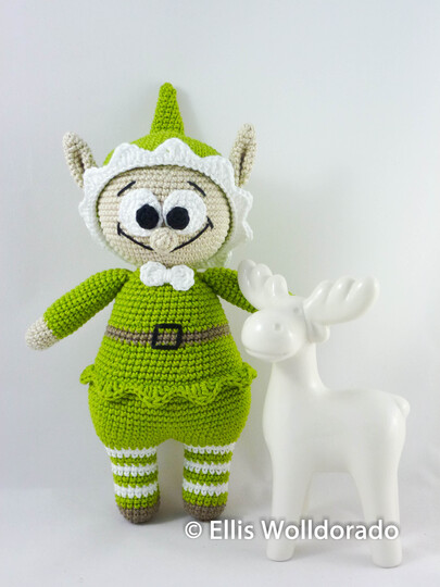 Weihnachts-Elf Helmut, Häkelanleitung