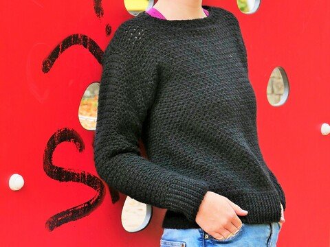 Häkelanleitung Pullover „Romy“ – schlichtes, bequemes Basic-Teil