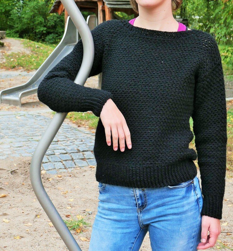 Häkelanleitung Pullover „Romy“ – schlichtes, bequemes Basic-Teil - Bild 5