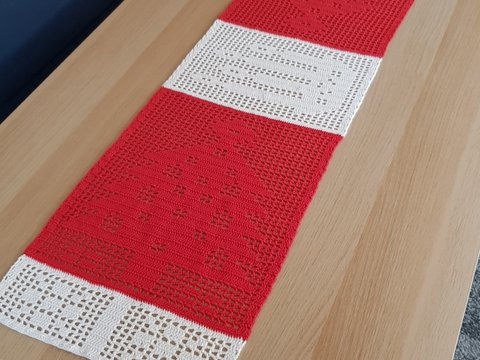 Instructions for Christmas runners with Christmas tree