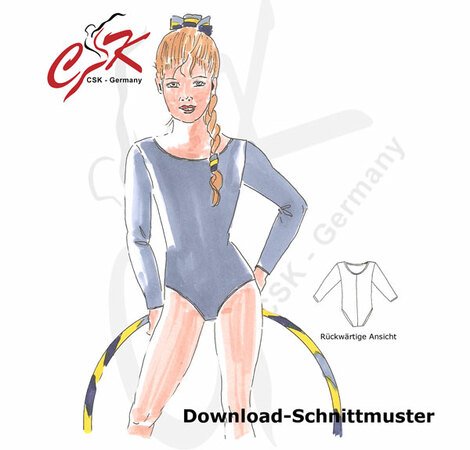 Body Jersey Leotard size 134 (8) sewing pattern
