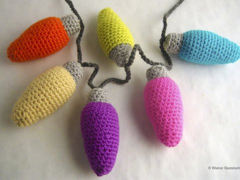 gehäkelte Lichterkette