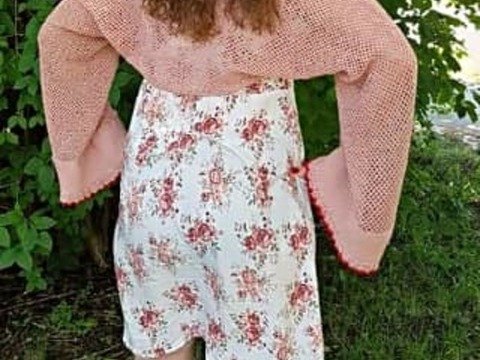 Häkelanleitung Ärmelschal Fatushe ( Ohne Maschenprobe / Für jede Größe nach zuarbeiten)