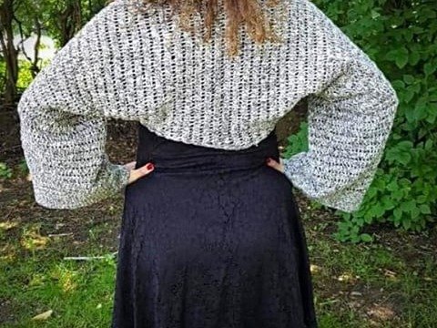 Häkelanleitung Ärmelschal Bredrije ( Ohne Maschenprobe / Für jede Größe nach zu arbeiten)