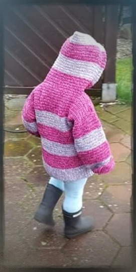 Häkelanleitung Luisas Streifenliebe ( Ohne Maschenprobe / ab Kindergröße 104)