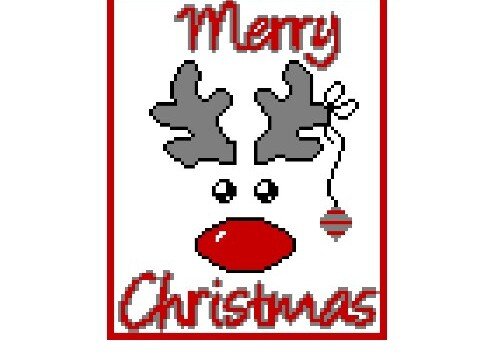 Häkelmuster * Rudolph * Grafik für Fm Decke