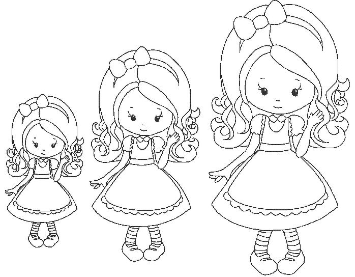 Mädchen Stickdatei ♥ sweet Girl ♥ Goldlöckchen - Bild 4