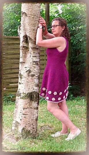 Häkelanleitung Kleid Sommerromantik (Ohne Maschenprobe / Für jede Damengröße)