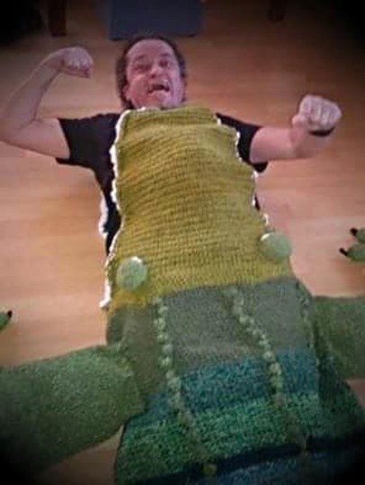 Häkelanleitung Krokodildecke / Schlafsack