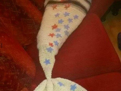 Häkelanleitung Meerjungfraudecke / Schlafsack