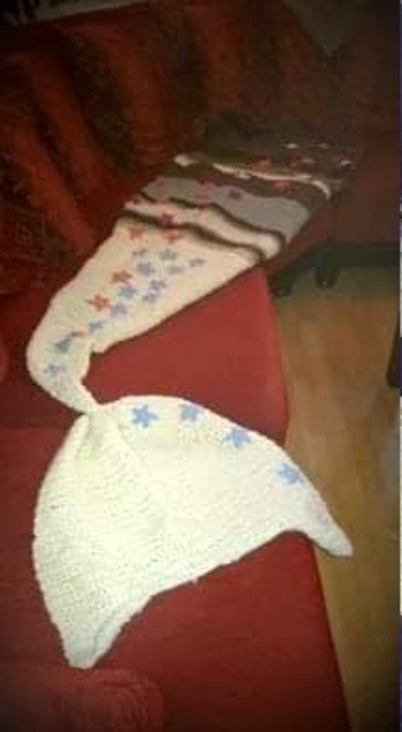 Häkelanleitung Meerjungfraudecke / Schlafsack