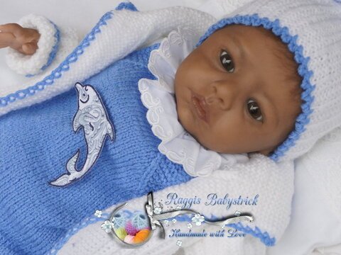 Strickanleitung für Baby's u. Reborns 4-teilig Modell Diego Gr. 48 - 50