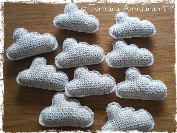 Crochet pattern cloud pdf ternura amigurumi  english- deutsch- dutch