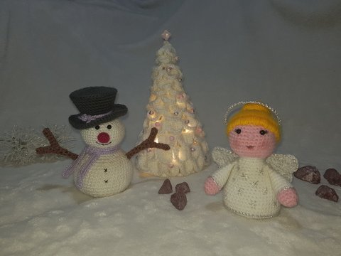 Weihnachtstrio 2019 ~ Häkelanleitung