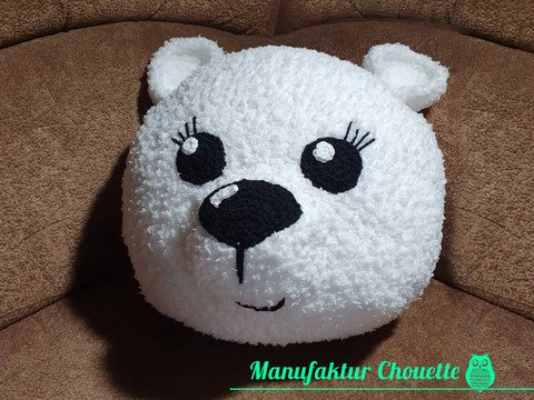 Eisbär Kuschelkissen - flauschig weich