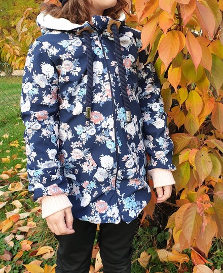 Diamond Coat : Mantel + Jacke mit Diamantenunterteilung 86-164