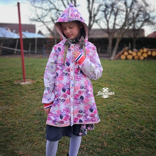 Diamond Coat : Mantel + Jacke mit Diamantenunterteilung 86-164