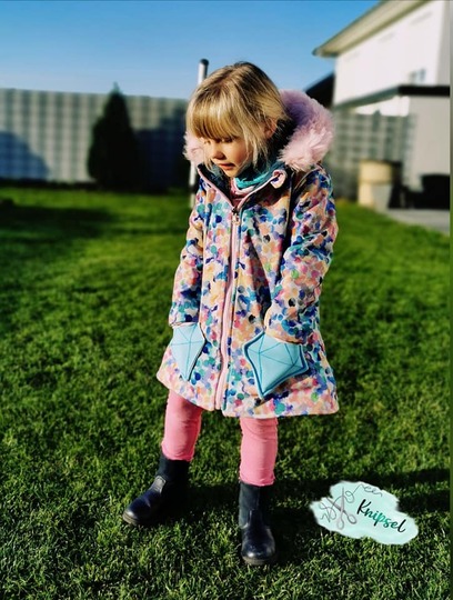 Diamond Coat : Mantel + Jacke mit Diamantenunterteilung 86-164