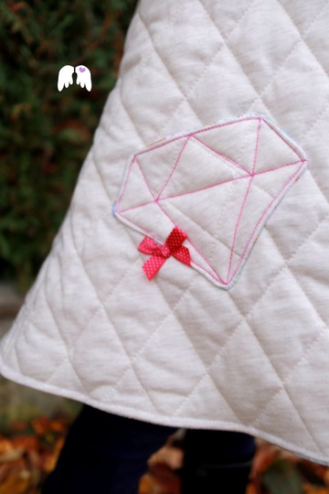 Diamond Coat : Mantel + Jacke mit Diamantenunterteilung 86-164