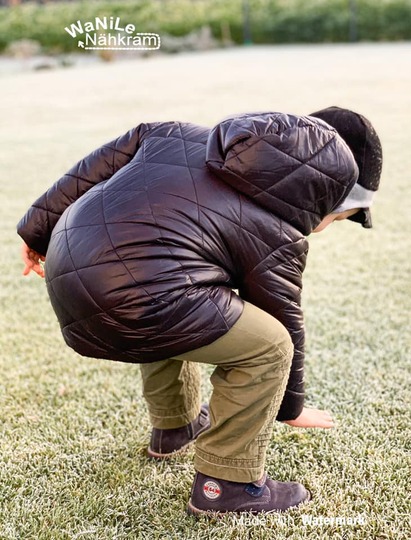 Diamond Coat : Mantel + Jacke mit Diamantenunterteilung 86-164