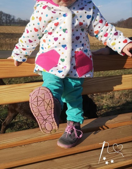 Diamond Coat : Mantel + Jacke mit Diamantenunterteilung 86-164