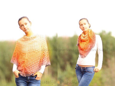 Anfänger freundliche Häkelanleitung für Dreiecktuch