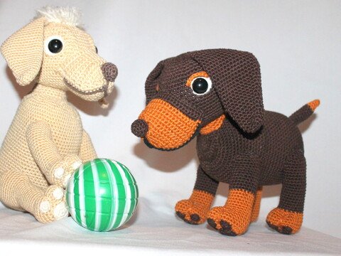 Dackel Willi und Susi Häkelanleitung