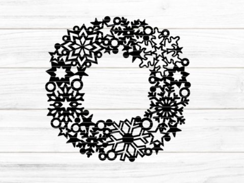 Sternenkranz Plotterdatei SVG DXF FCM