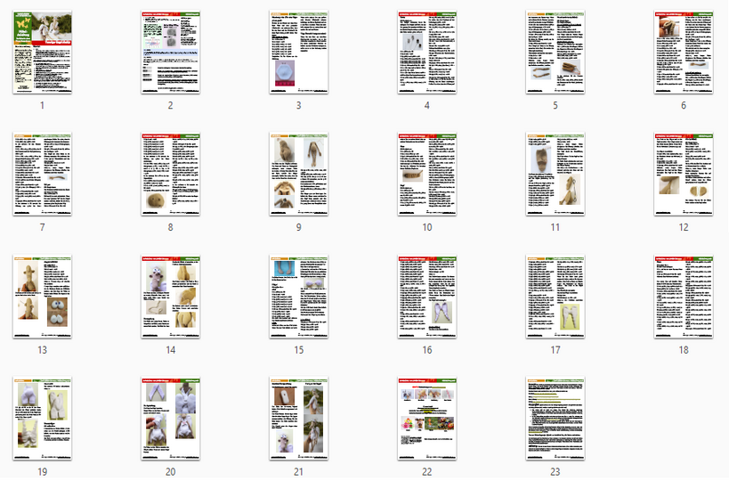 180DE Häkelanleitung Trauriger Engel Akakiy - Amigurumi PDF Astashova CP