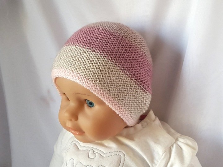 Strickanleitung Babymütze, Baby-Mütze in 2 Größen, ca. 0 - 12 Monate  #271