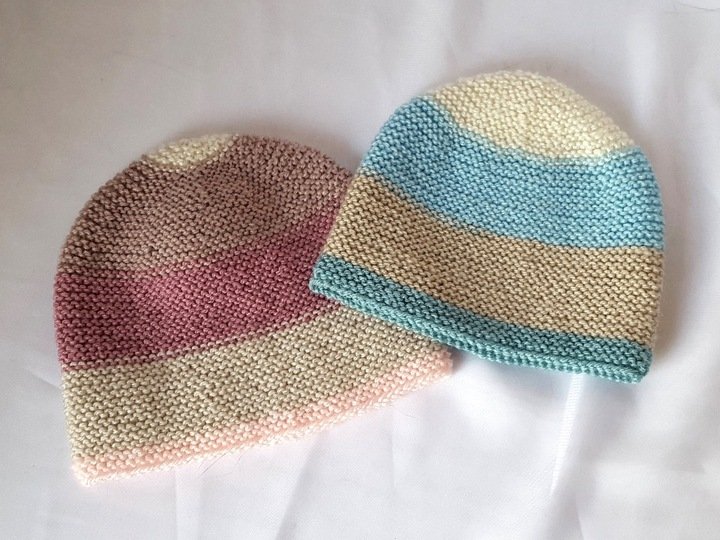 Strickanleitung Babymütze, Baby-Mütze in 2 Größen, ca. 0 - 12 Monate  #271