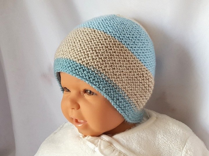 Strickanleitung Babymütze, Baby-Mütze in 2 Größen, ca. 0 - 12 Monate  #271