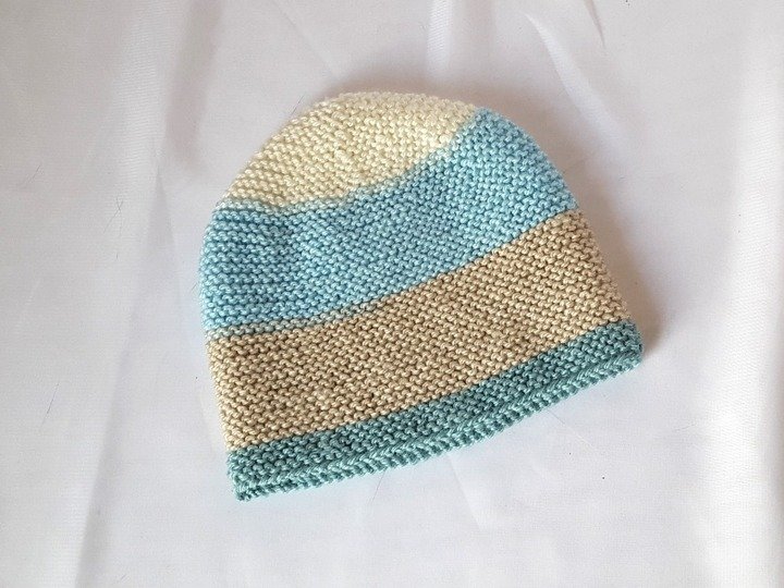 Strickanleitung Babymütze, Baby-Mütze in 2 Größen, ca. 0 - 12 Monate  #271