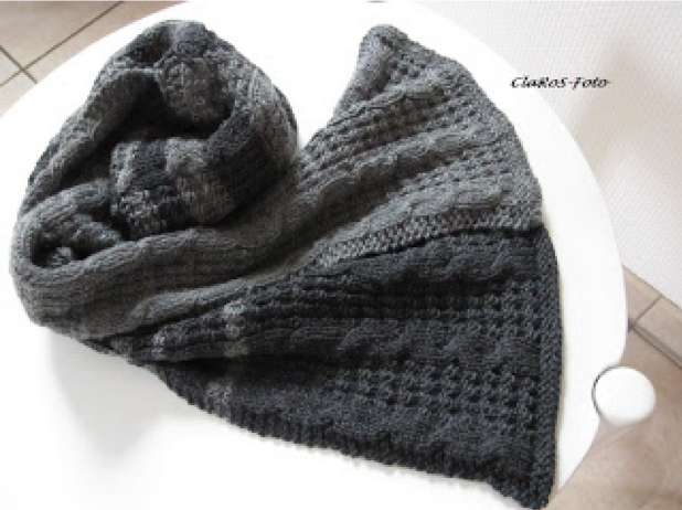 Herren-Strick-Schal "Greyman" - Bild 4