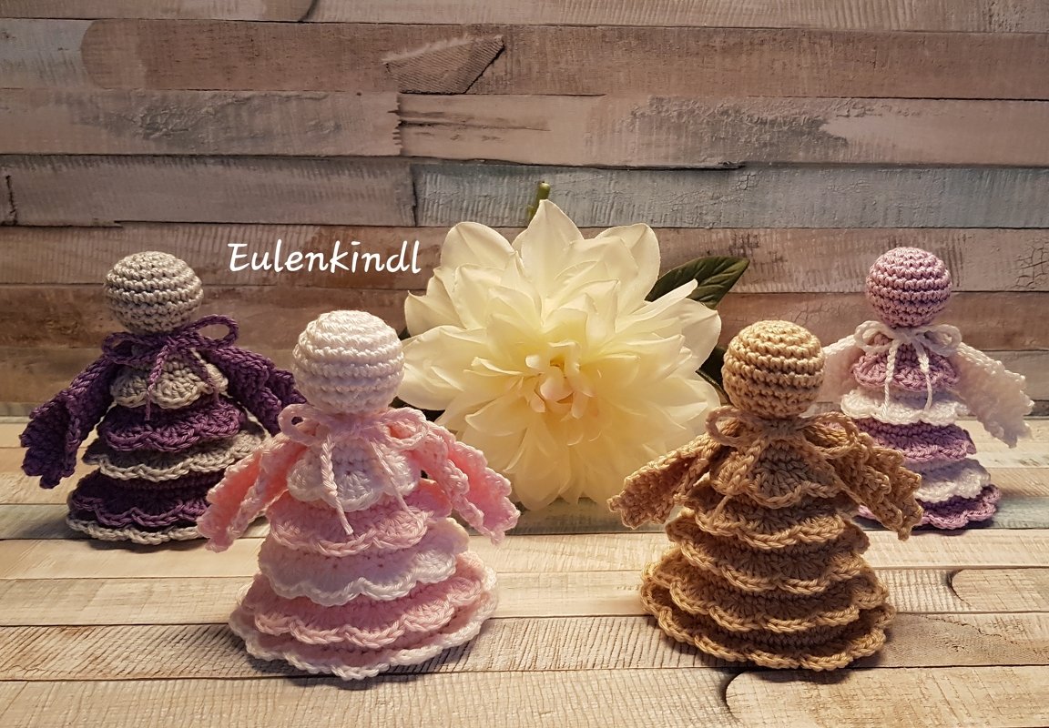 Sparset Häkelanleitungen Engel groß + Engelchen - Bild 2