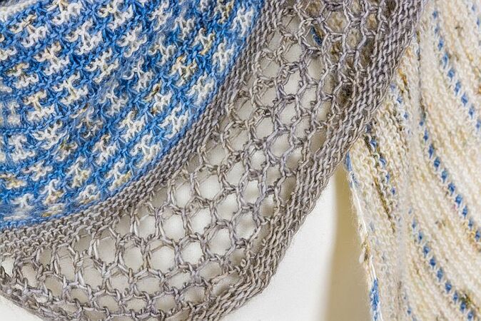 Knitting Pattern Shawl Friesenblau